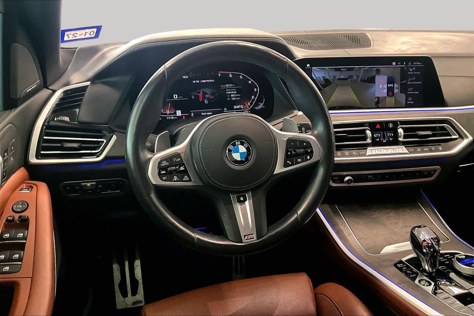 Certified Used 2021 Tanzanite Blue II Metallic BMW M50i image 16