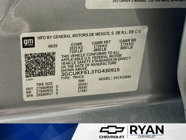 New 2026 Sterling Gray Metallic Chevrolet LT Trail Boss image 33