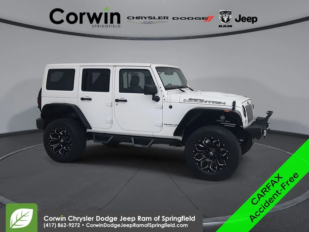 Certified Used 2017 White Jeep Unlimited Sahara image 1