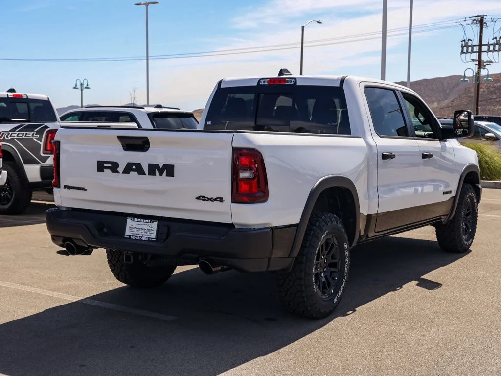New 2026 Bright White Clear-Coat Exterior Paint RAM Rebel image 90