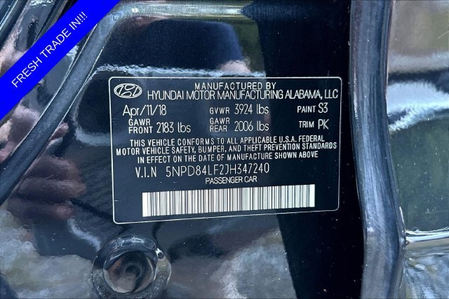 Used 2018 Black Hyundai Value Edition image 21