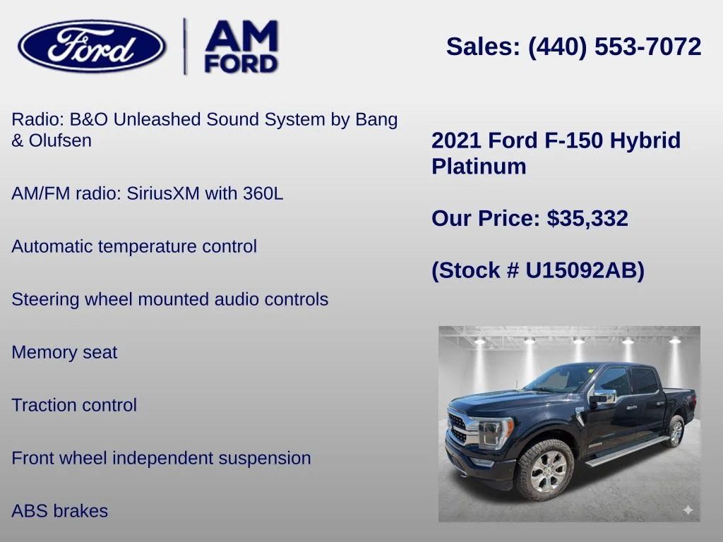 Certified Used 2021 Black Metallic Ford Platinum image 18