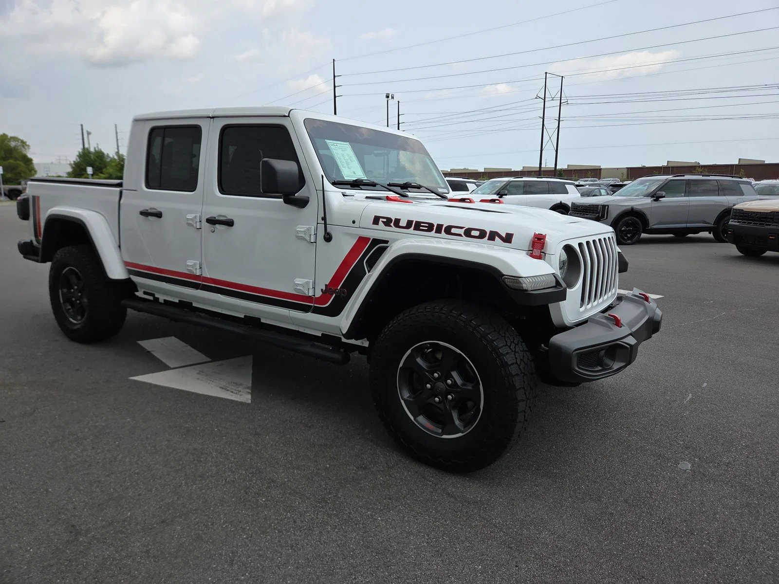 Used 2023 Bright White Clearcoat Jeep Rubicon image 8