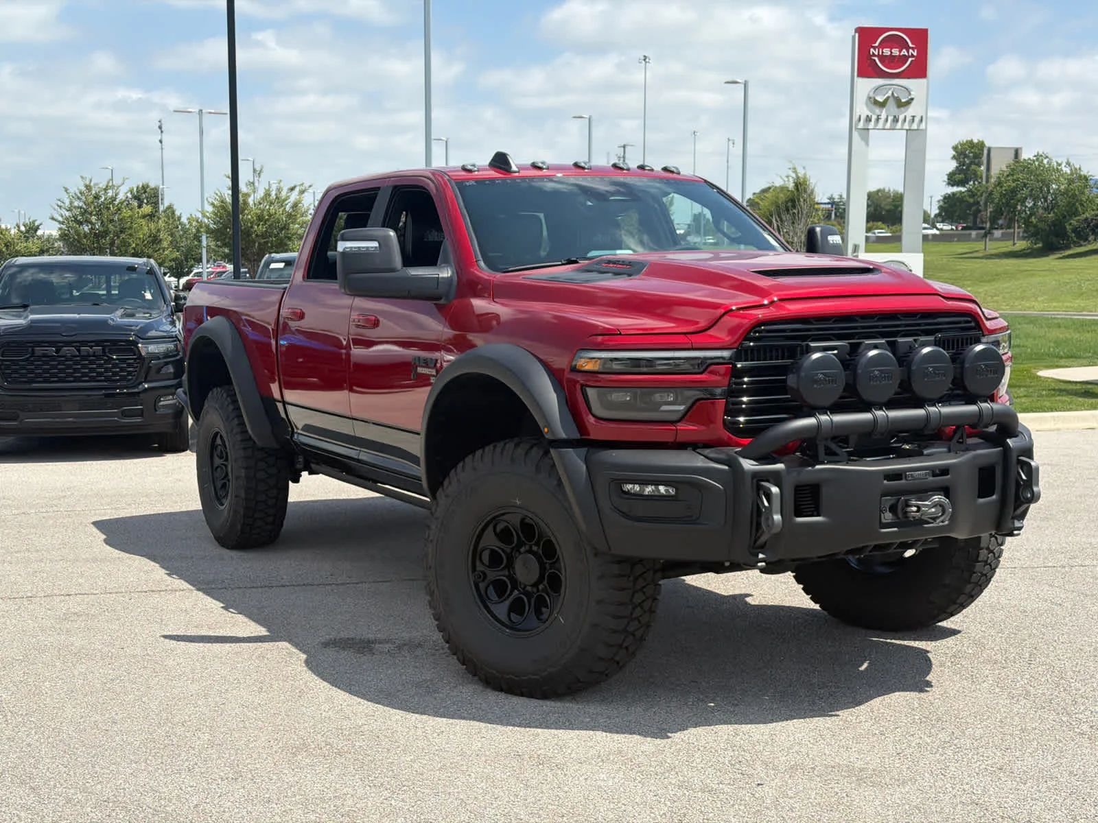New 2026 Molten Red Pearl-Coat Exterior Paint RAM Laramie image 2