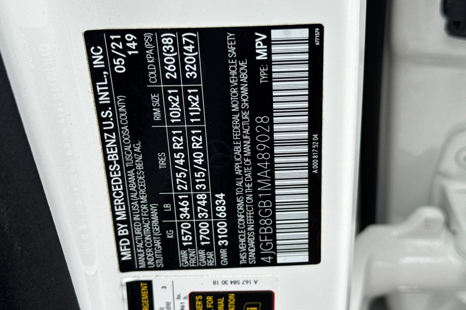 Certified Used 2021 White Mercedes-Benz GLE 580 image 30