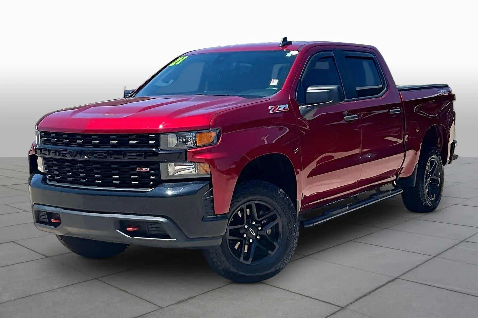 Used 2021 Cherry Red Tintcoat Chevrolet Custom Trail Boss image 3