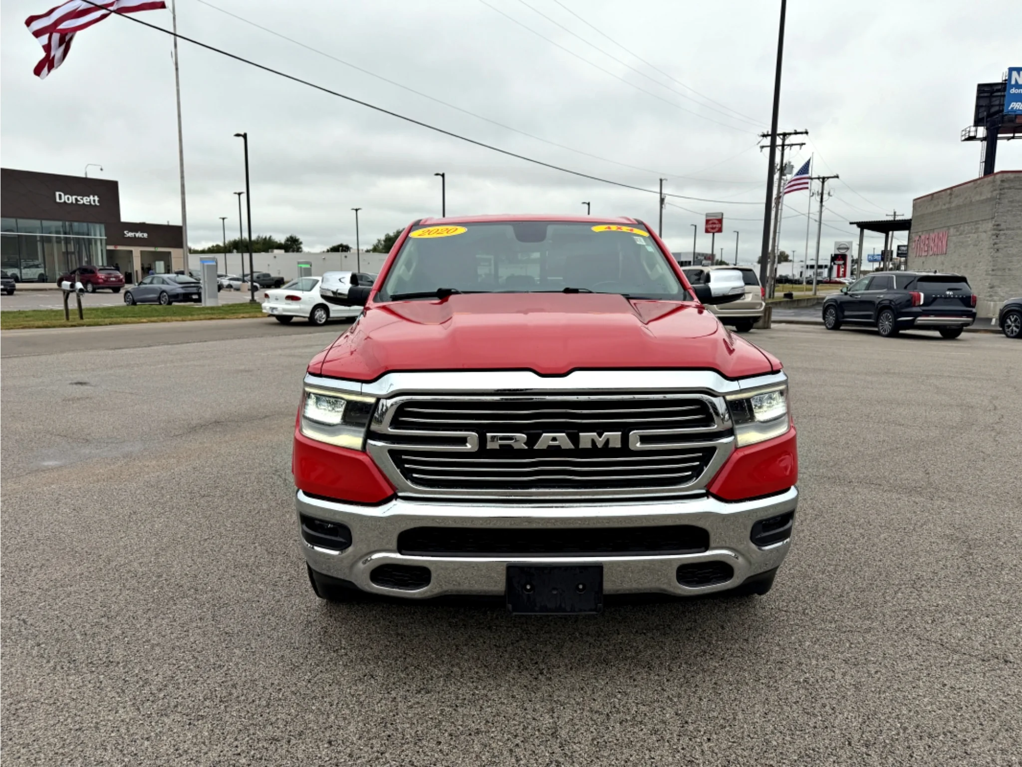 Used 2020 Flame Red Clearcoat Ram Laramie image 2