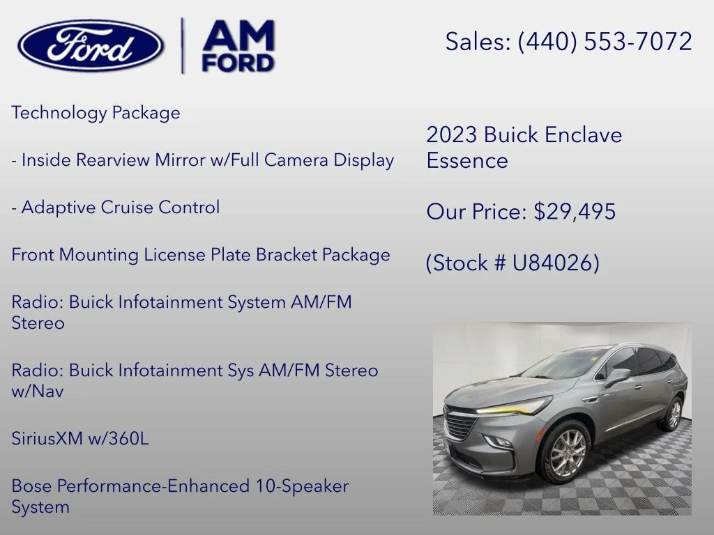 Certified Used 2023 Moonstone Gray Metallic Buick Essence image 12