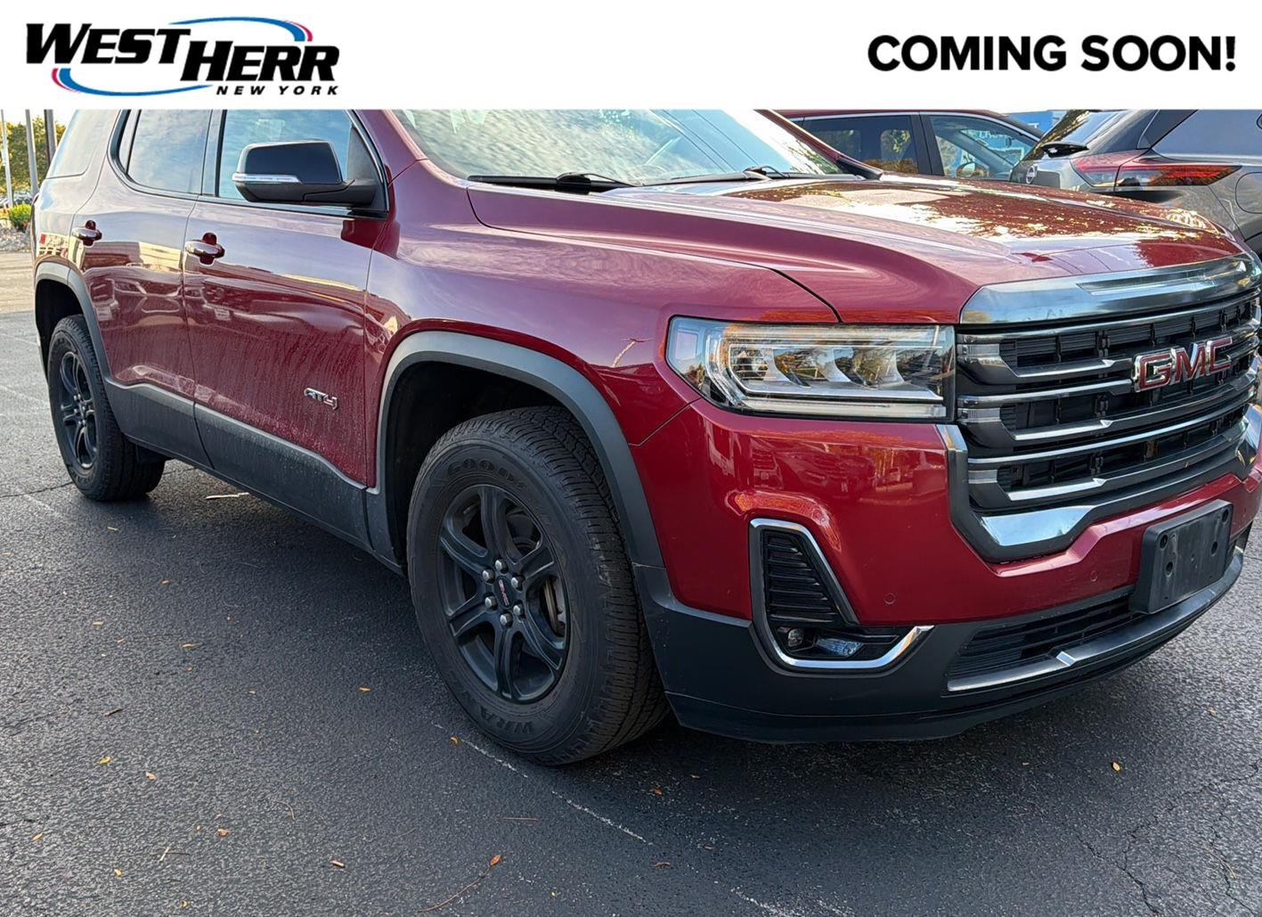Used 2020 Red Quartz Tintcoat GMC AT4 image 1