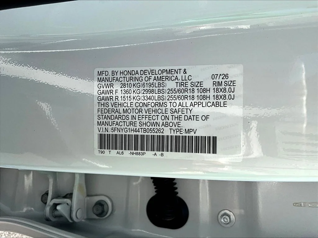New 2026 Platinum White Pearl Honda AWD EX-L image 22