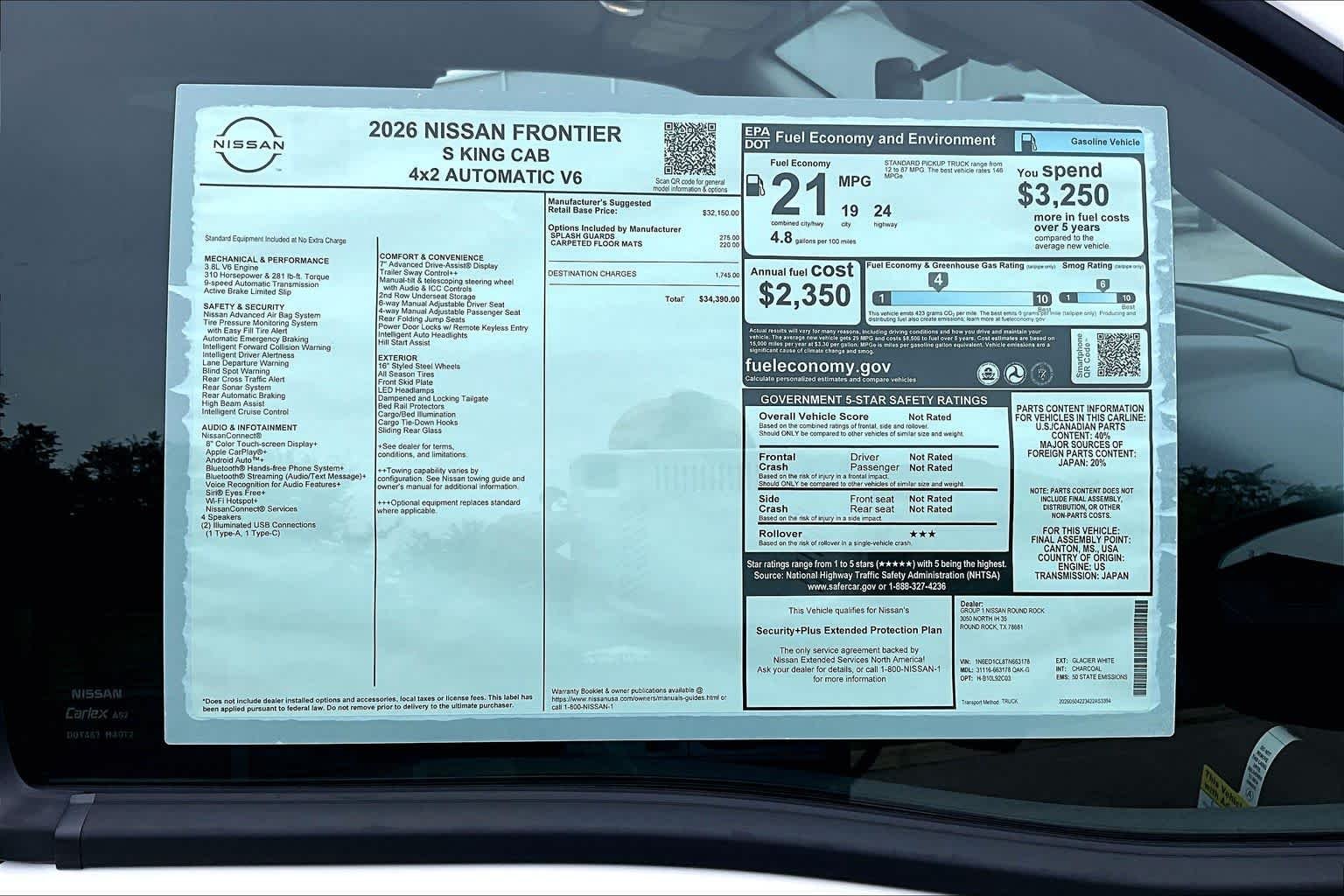 New 2026 Glacier White Nissan S image 19