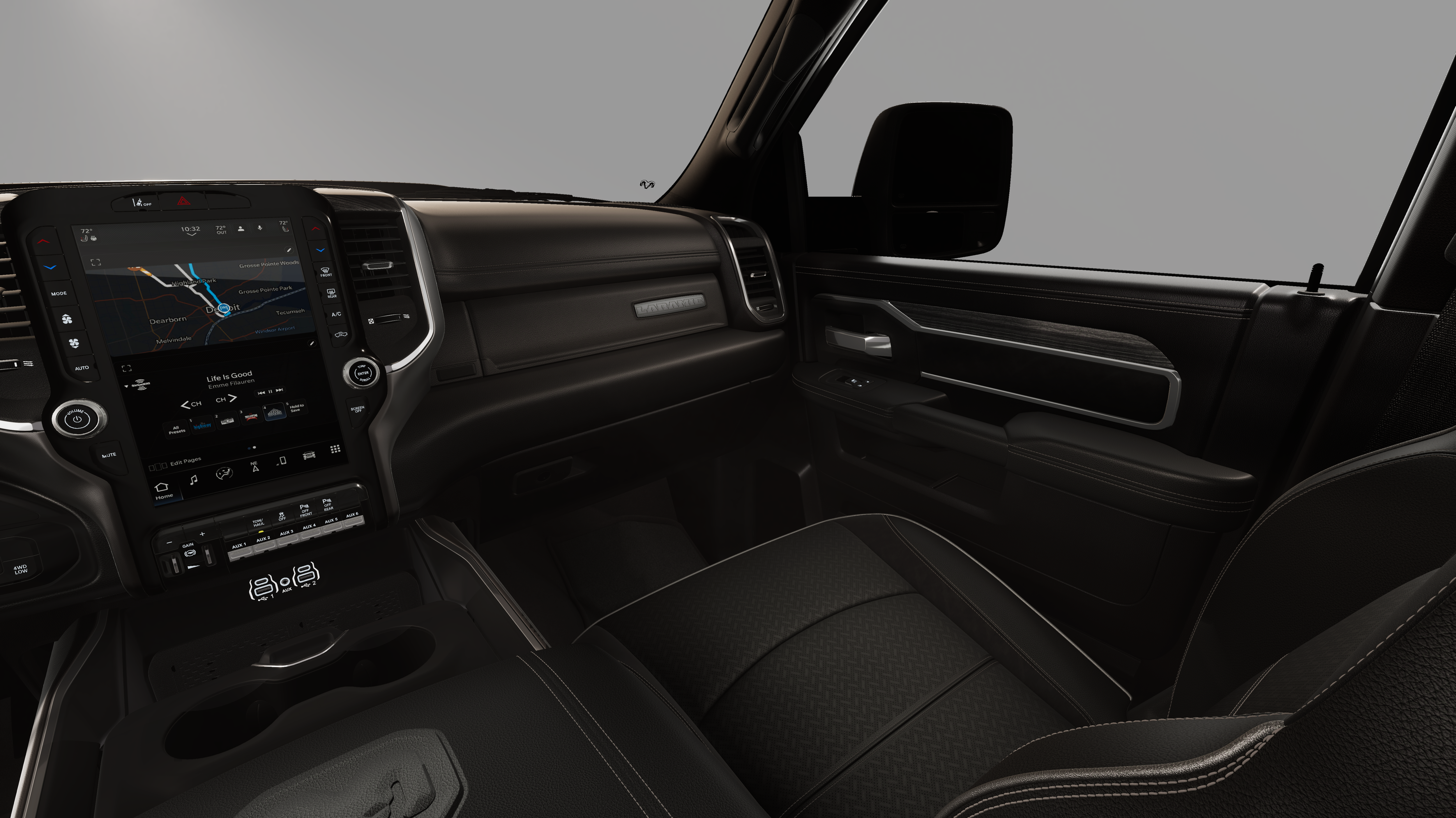 New 2026 Diamond Black Crystal Pearl-Coat Exterior Paint RAM LARAMIE image 33