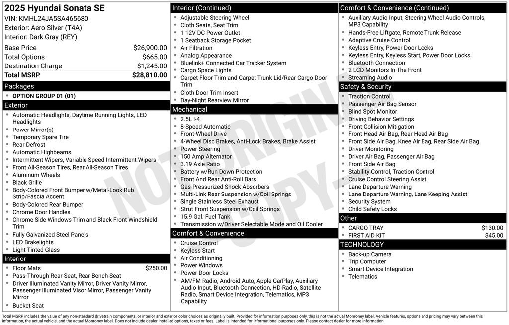 Certified Used 2025 Silver Hyundai SE image 32