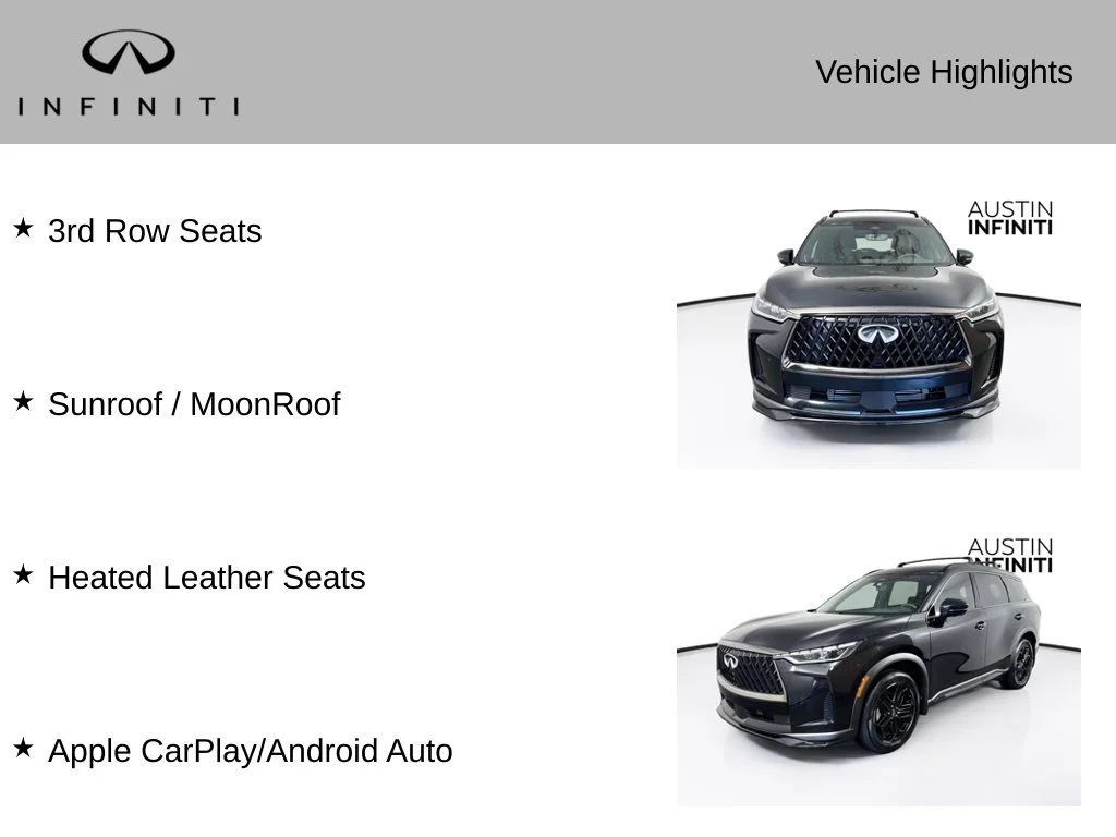 Certified Used 2027 Black INFINITI SPORT image 3