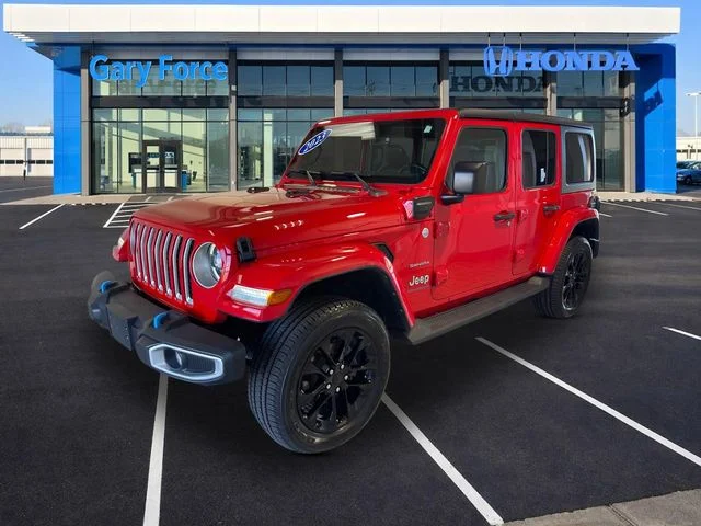 Used 2023 Red Clearcoat Jeep Sahara 4xe image 4