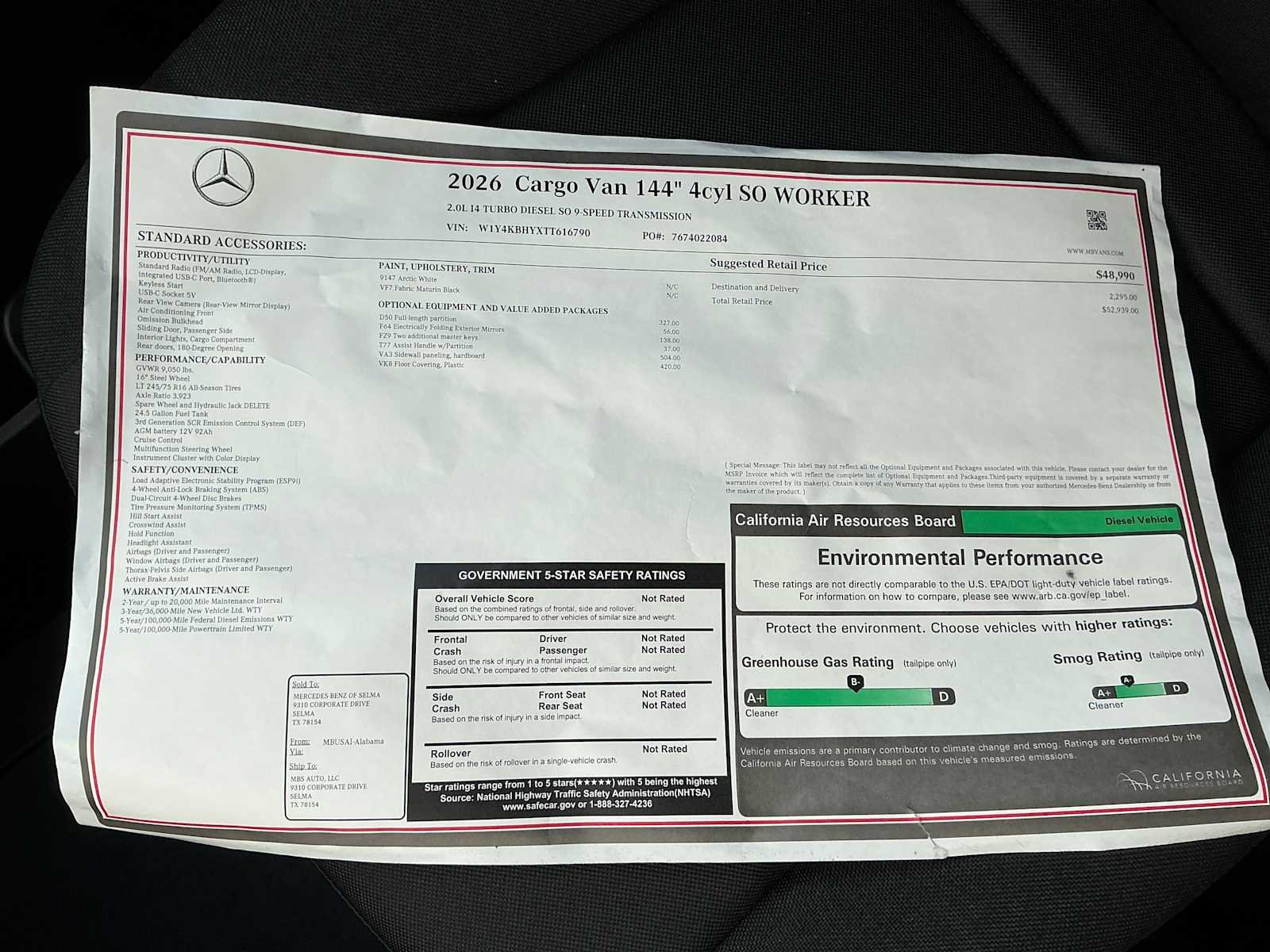 New 2026 Arctic White Mercedes-Benz Worker image 16