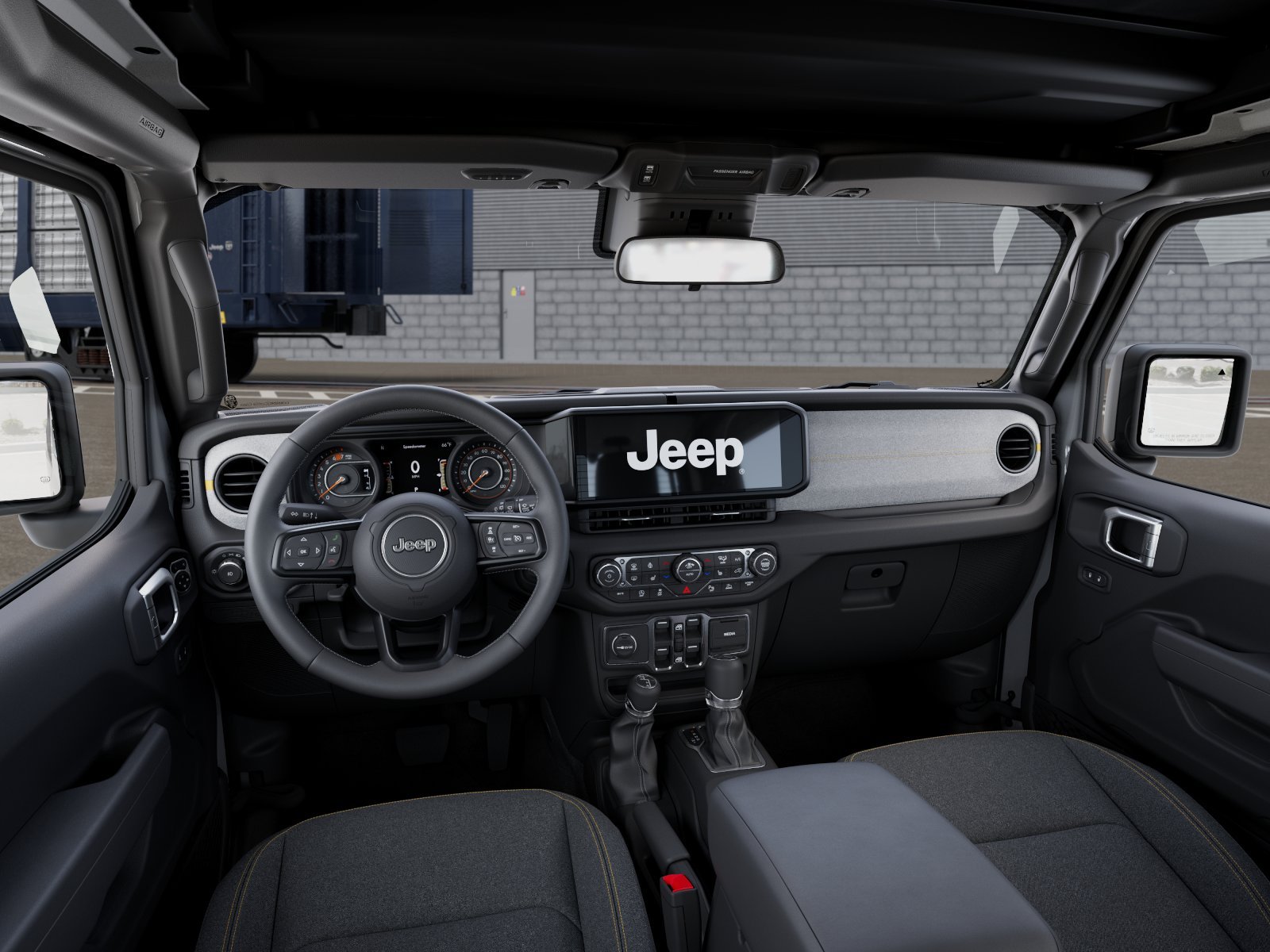 New 2026 Bright White Clear-Coat Exterior Paint Jeep Sport S image 8