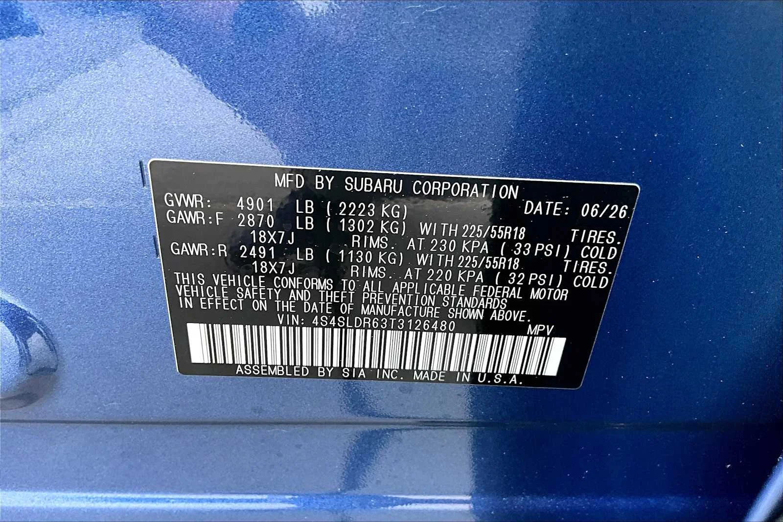 New 2026 Daybreak Blue Pearl Subaru Limited image 18