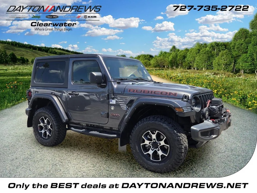 Used 2022 Gray Jeep Rubicon image 1