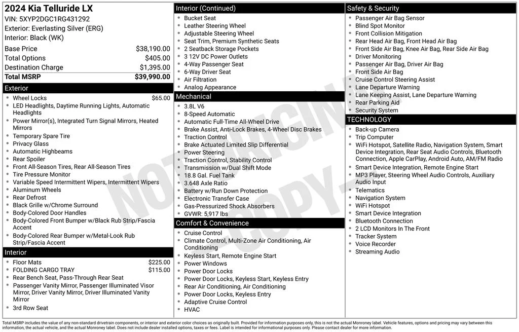 Used 2024 Silver Kia LX image 29