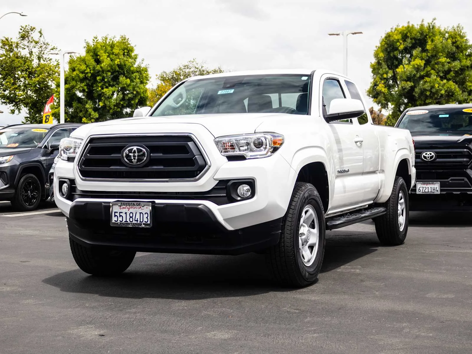 Certified Used 2021 Super White Toyota SR5 image 3