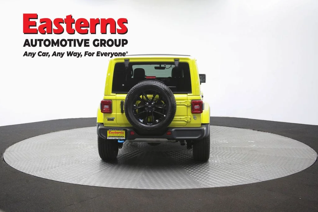 Used 2022 Yellow Jeep Unlimited Sahara 4xe image 37
