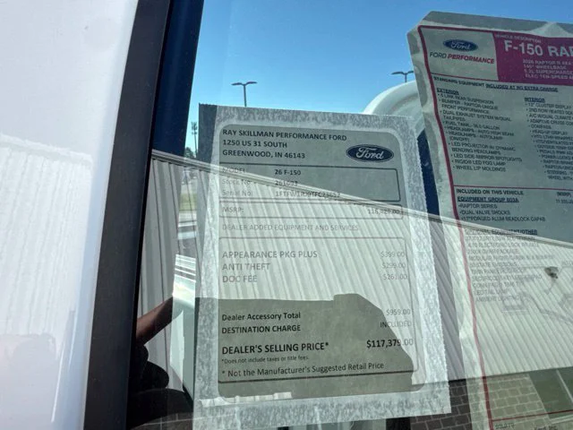 New 2026 Oxford White Ford Raptor image 2