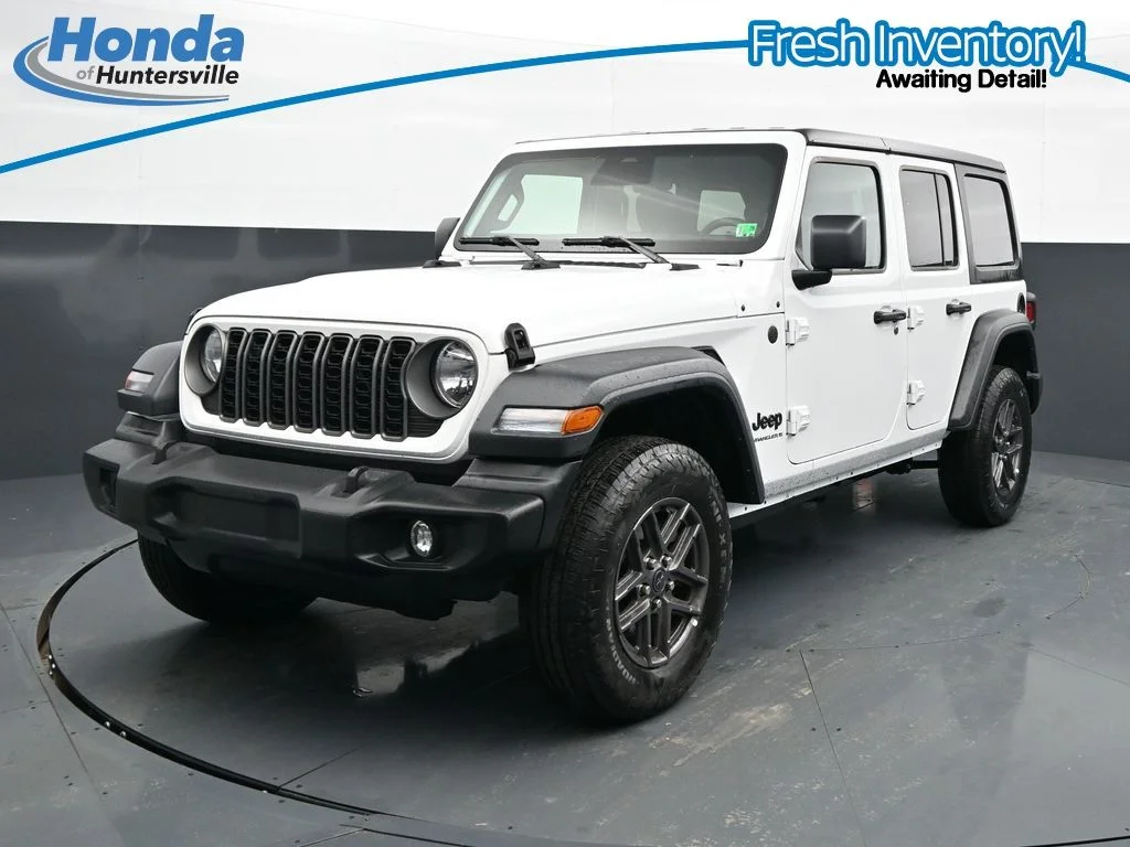 Used 2025 Bright White Clearcoat Jeep Sport S image 3
