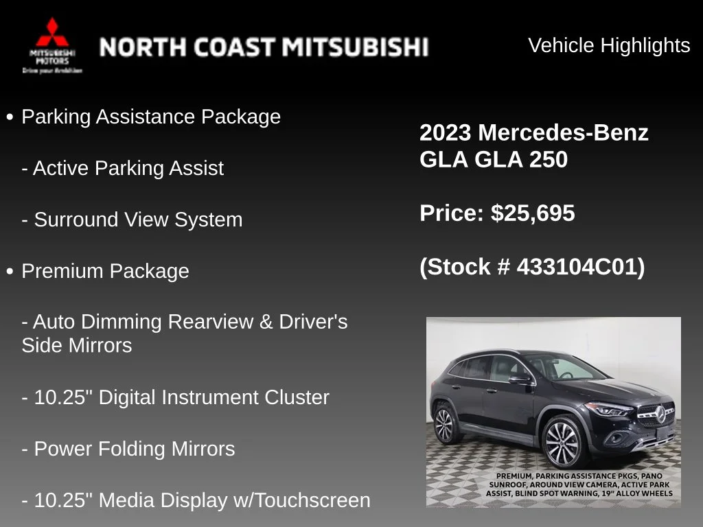 Used 2023 Black Mercedes-Benz GLA 250 image 2