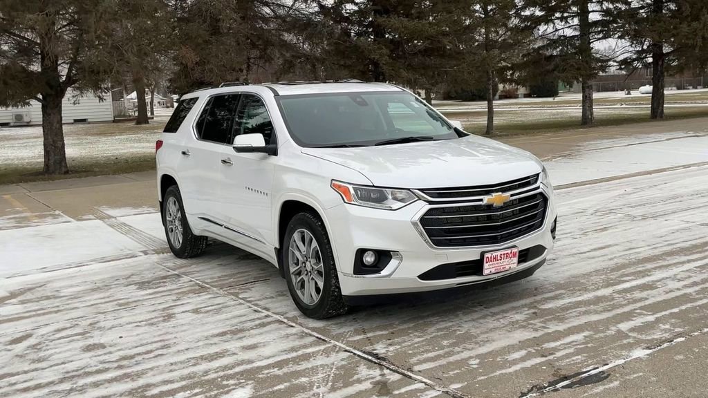 Used 2021 Chevrolet Traverse Premier with VIN 1GNEVKKW7MJ129042 for sale in Oslo, Minnesota