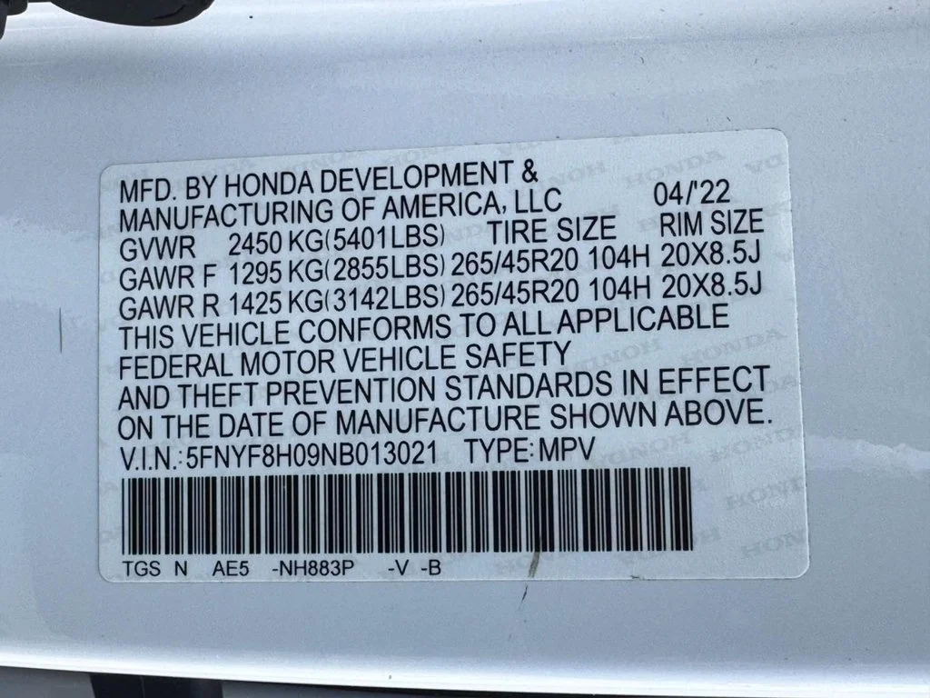 Certified Used 2022 White Honda Elite image 34