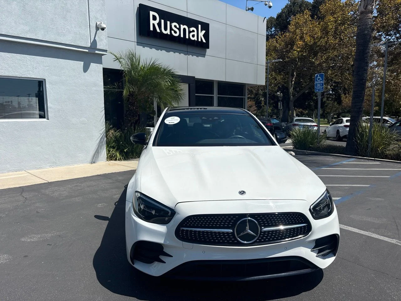 Certified Used 2022 White Mercedes-Benz E 350 AMG® w/Night Package image 2