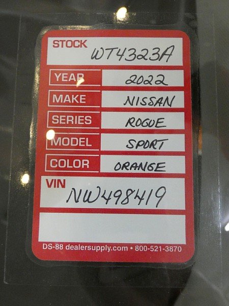 Used 2022 ORANGE Nissan AWD SL image 30