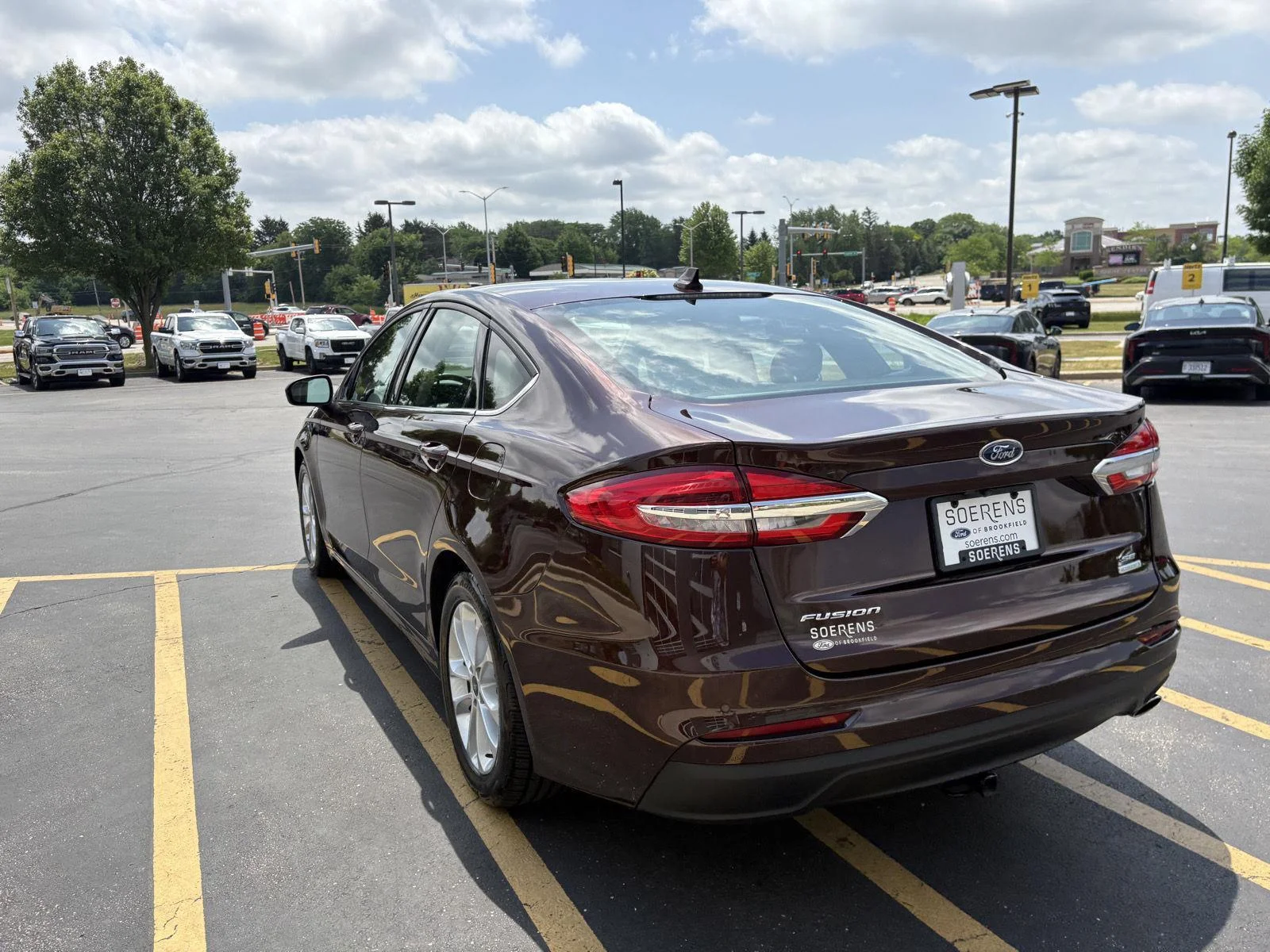 Used 2019 Rich Copper Metallic Tinted Clearcoat Ford SE image 4
