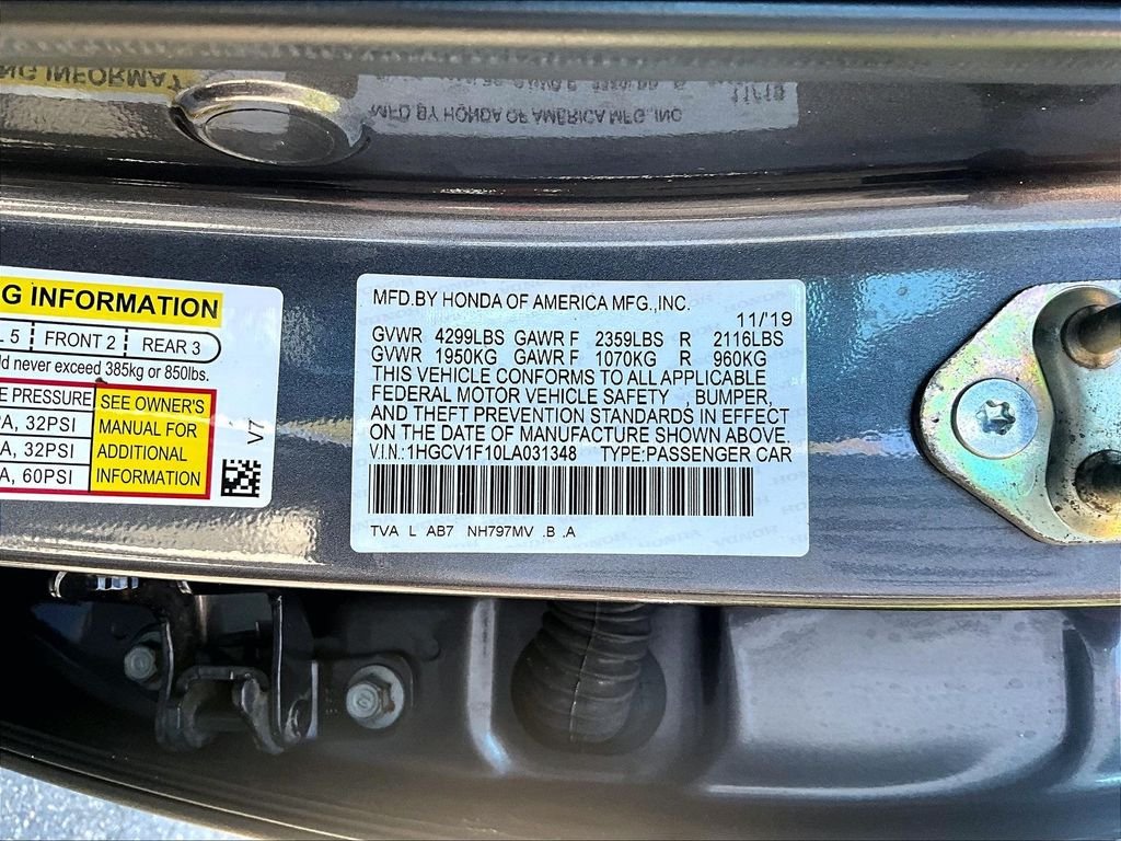 Used 2020 Gray Honda LX image 36
