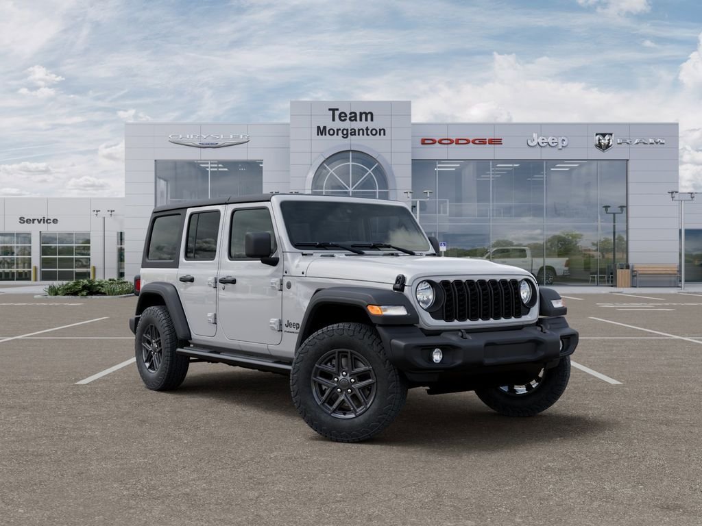 New 2026 Bright White Clear-Coat Exterior Paint Jeep Sport S image 1