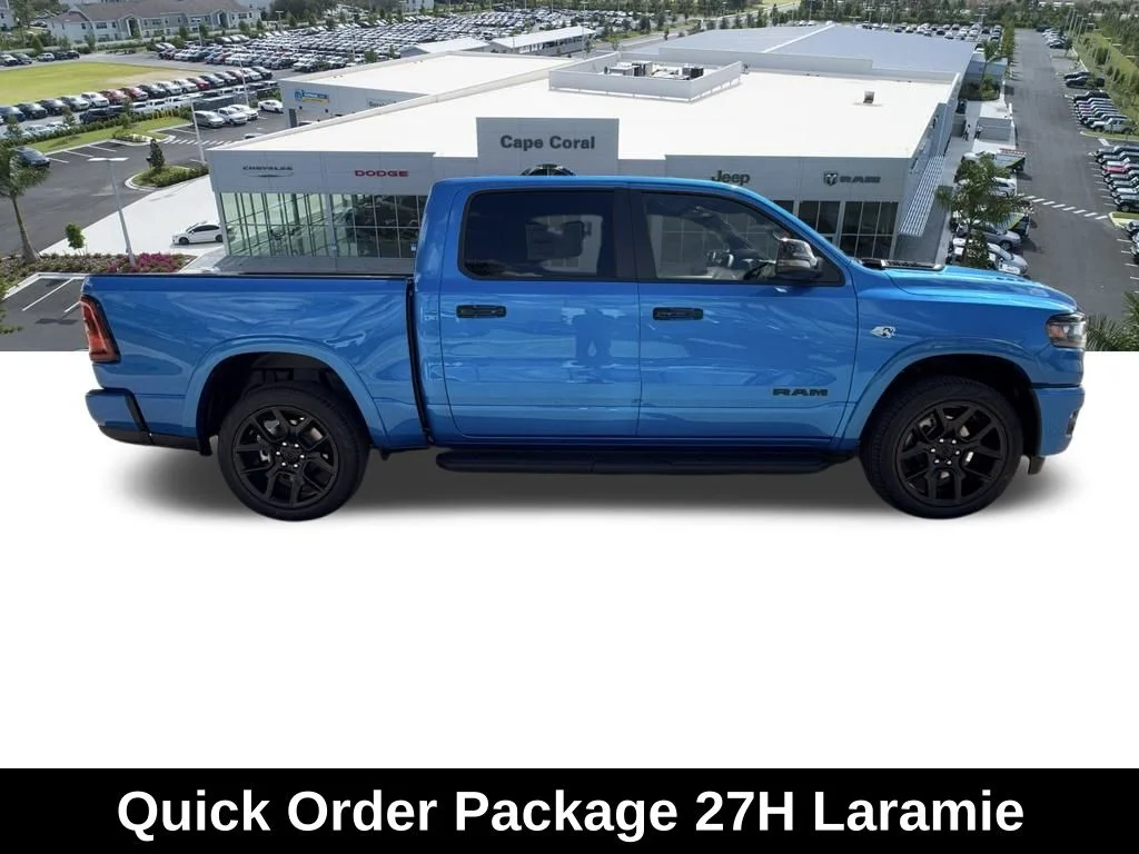New 2026 Hydro Blue Pearl-Coat Exterior Paint RAM Laramie image 3