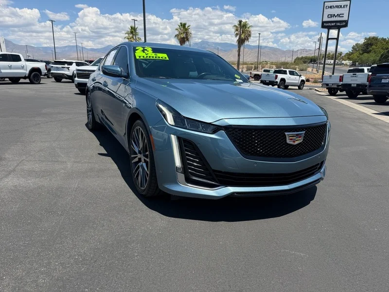 Used 2023 Midnight Steel Metallic Cadillac Premium Luxury image 1
