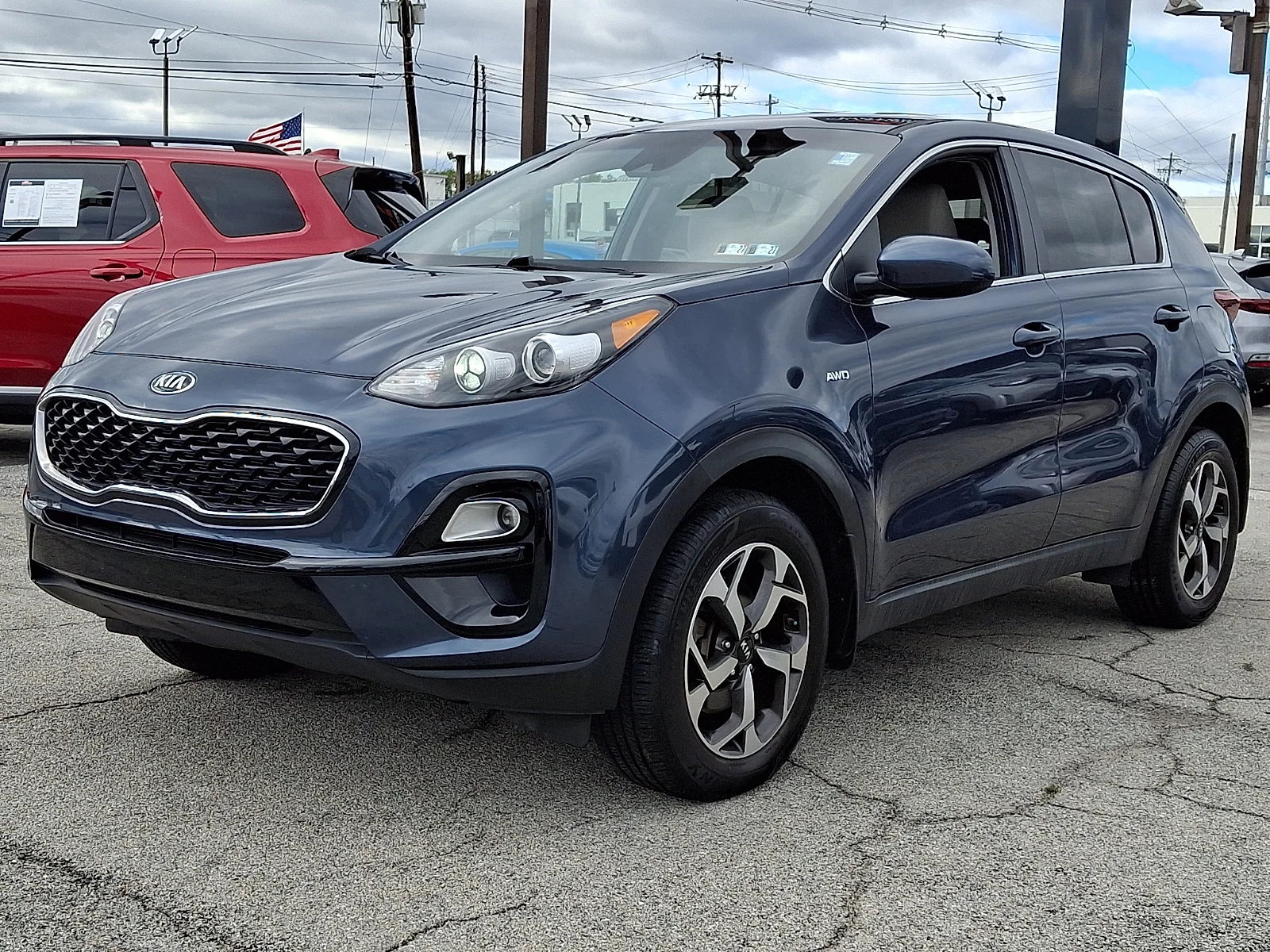 Certified Used 2020 Blue Kia LX image 3