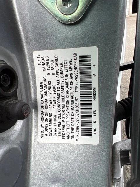 Used 2019 Lunar Silver Metallic Honda LX image 10
