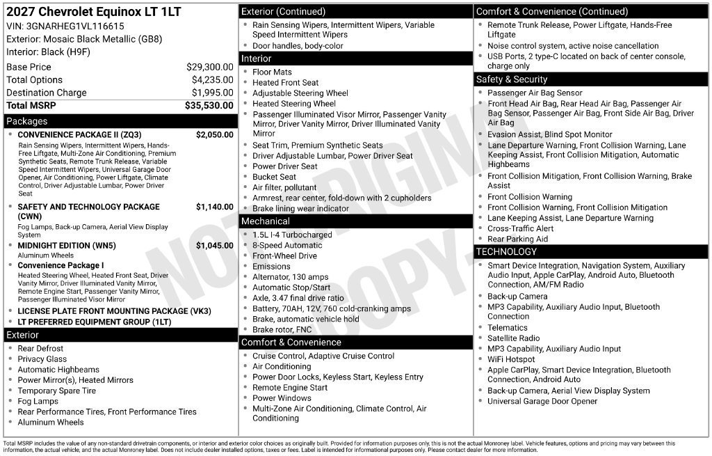 2027 Chevrolet Equinox LT - Photo 5