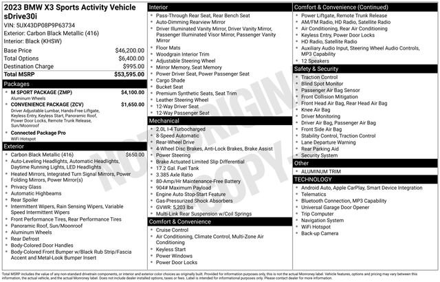 Used 2023 Carbon Black Metallic BMW sDrive30i image 11