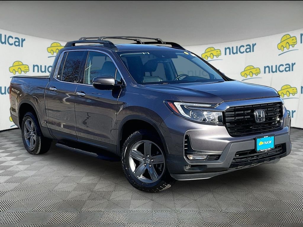 Gray 2022 Honda Ridgeline RTL-E AWD Pickup Truck All-Wheel Drive 6-Speed Automatic