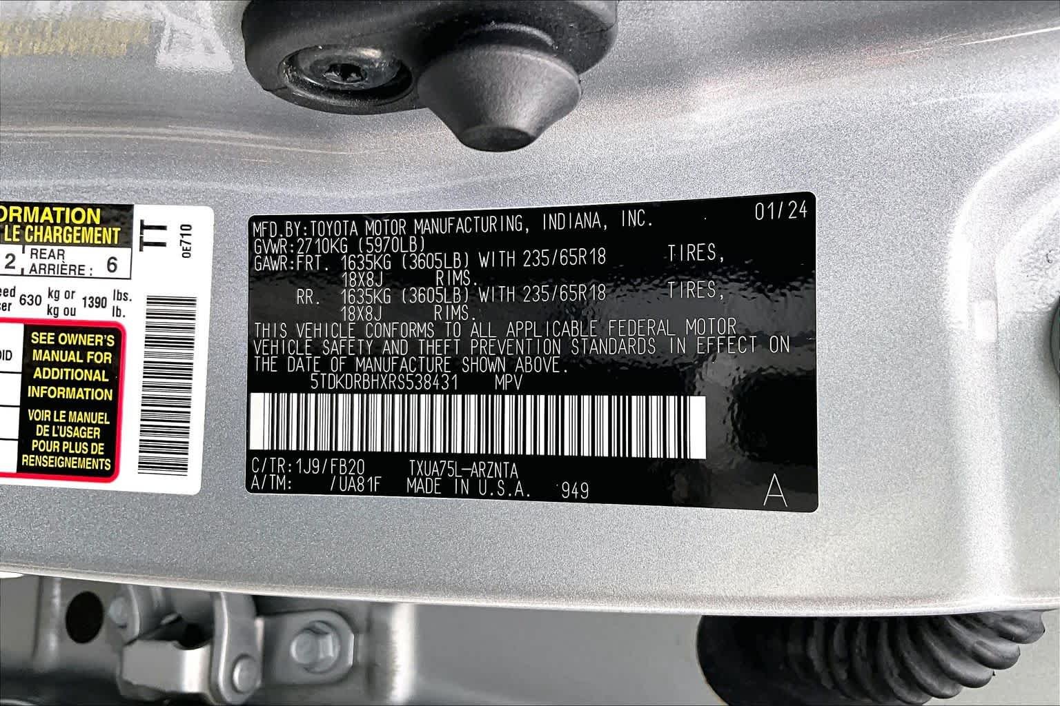 Used 2024 Celestial Silver Metallic Toyota LE image 37