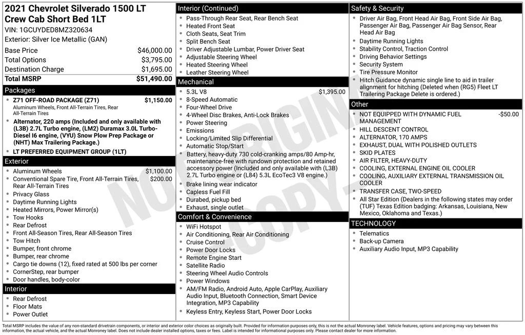 Used 2021 Silver Chevrolet LT image 38