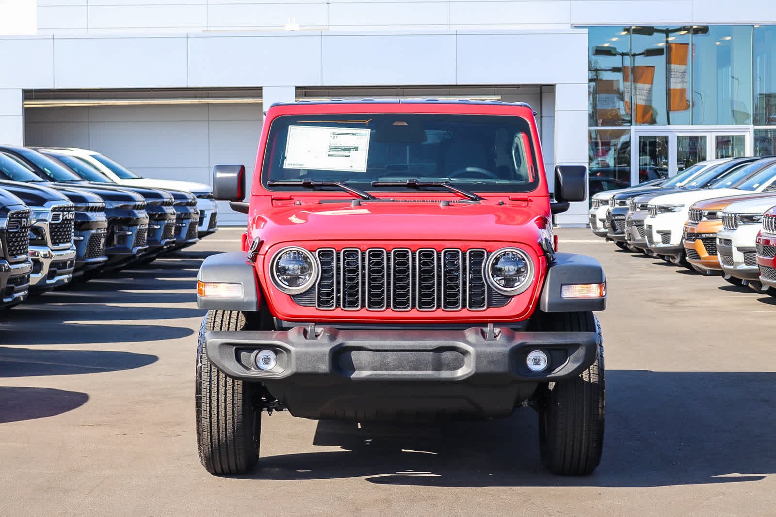 New 2027 Firecracker Red Clear-Coat Paint Jeep Sport S image 2