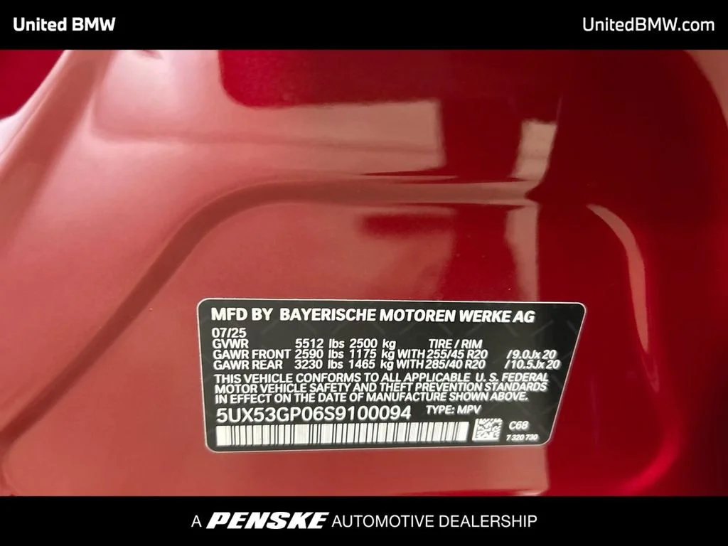 New 2025 Vegas Red Metallic BMW 30 xDrive image 23