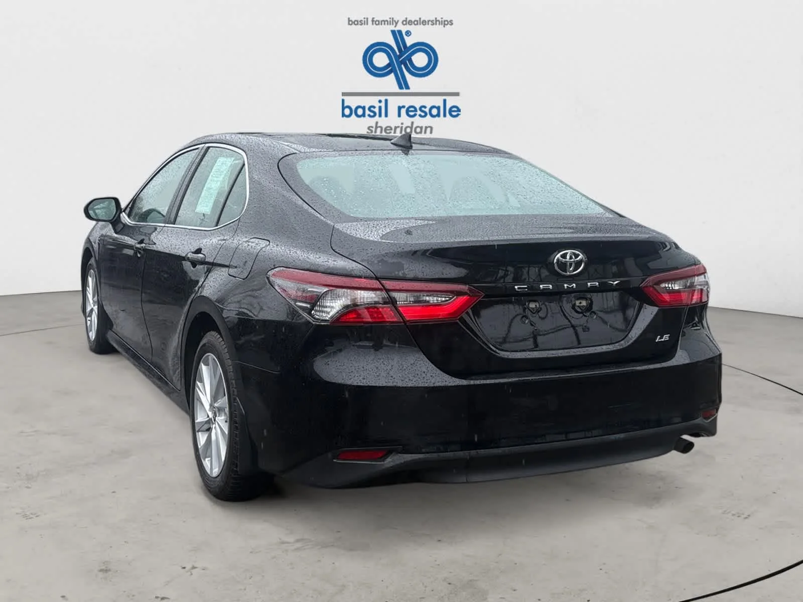 Used 2023 Midnight Black Metallic Toyota LE image 3