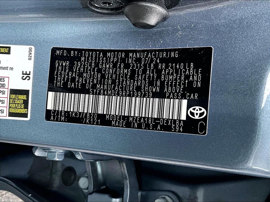 Used 2024 Gray Toyota LE image 36