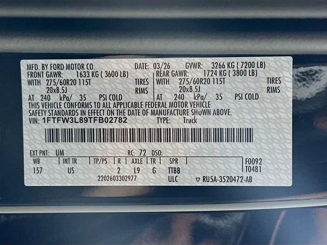 New 2026 Agate Black Metallic Ford XLT image 30